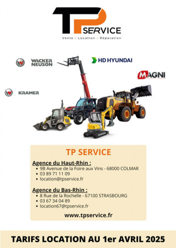 Tarifs de location 1er Avril 2025 - 1