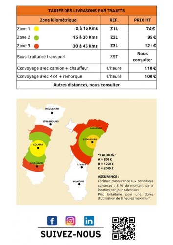 Tarifs de location 1er Avril 2025 - 10