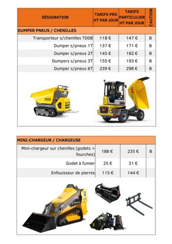 Tarifs de location 1er Avril 2025 - 5