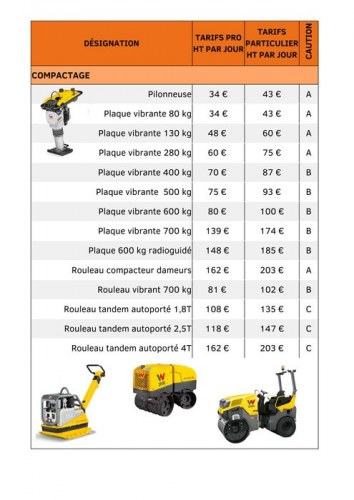 Tarifs de location 1er Avril 2025 - 7