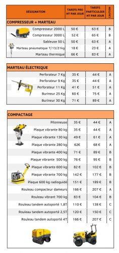 COLMAR - Tarifs location PRO & Particuliers 01.04.26 - Pro & Particulier